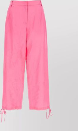 Msgm tapered trousers with drawstring and elastic waistband