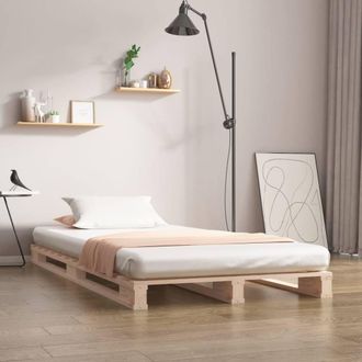 Berkfield Home Pallet Bed 90x190 cm Single Solid Wood Pine in Natural