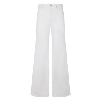 7 For All Mankind Wide Jeans, female, White, Size: W27 Modern Dojo Jeans