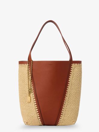 Chlo&eacute; Borsa a spalla Chlo&eacute; Spin in pelle e rafia - CHLOE - gender_Woman