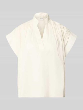 Stefanel Relaxed Fit Bluse mit Tunika-Ausschnitt Modell Mirtilla in Offwhite, Gr&ouml;&szlig;e XS/S