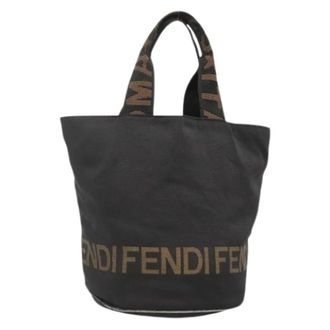 Fendi Tweedehands leren handtassen - Dames - Vintage Tas - Bruin - ONE Size - Leer - Vintage