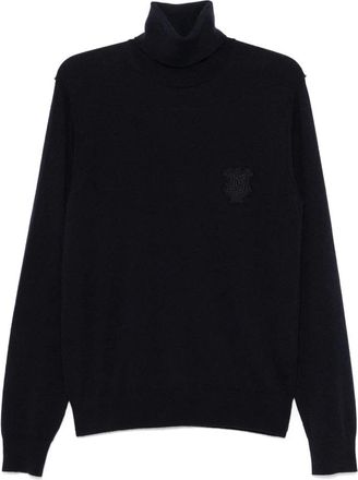 Dolce & Gabbana Stijlvolle Turtleneck Sweater - Heren - Coltruien - Blauw - L - Truien & Vesten