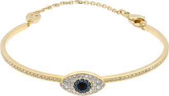 Swarovski Symbolica Soft Bangle Gold Shiny Blue