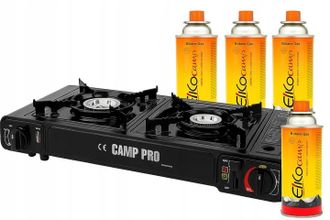 OEM Cocina De Gas De Dos Quemadores Para Camping 4x Gas Gratis