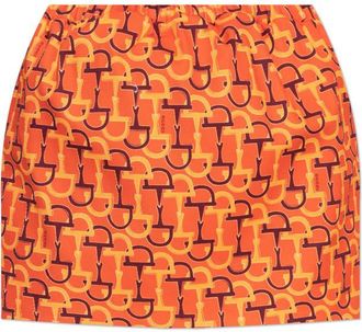 Gucci Horsebit Printed Skirt