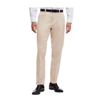 Brooks Brothers Milano Slim-fit Advantage Chino Broek - Heren - Broeken - Beige - Maat: W36 Katoen