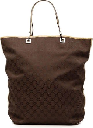 Gucci Pre-owned Gucci Large GG Canvas Shopper Tote Ladies H8WD7A4DYGIL3333