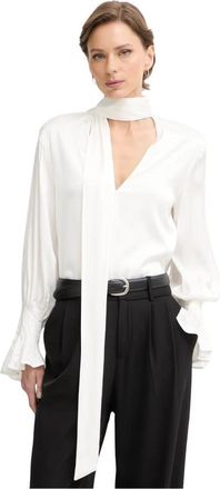 Silvian Heach Salis Blouse - Dames - Blouses - Wit - S - Overhemden