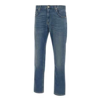 Eleventy Straight Jeans, male, Blue, Size: W31 Five-pocket Jeans