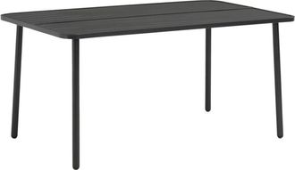 vidaXL Garden Table Dark Grey 150x90x72 cm Steel vidaXL