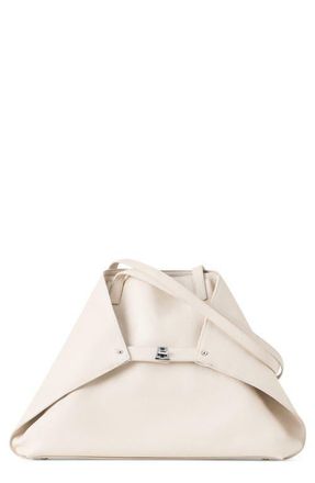 Akris Medium AI Calfskin Leather Tote in Alabaster at Nordstrom