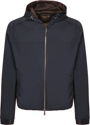 Moorer Blauwe Jas voor Mannen Stijlvol - Heren - Zomerjassen - Blauw - M - Polyester - Jassen