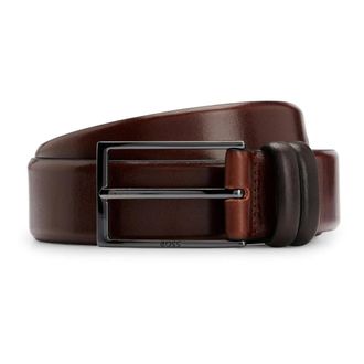 HUGO BOSS Accessoires, Heren, Bruin, 85 CM, Leer, Riemen