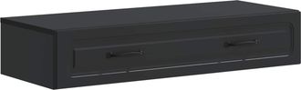 vidaXL Mesa Lateral Montada En La Pared Negro 87,5 X 34,5 X 17 Cm Vidaxl
