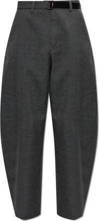 sacai Kostuumbroek - Heren - Nette broeken - Grijs - M - Wol - Broeken