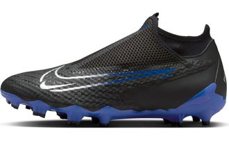 Nike Nike Mens Academy Football Shoe, Black/Chrome-Hyper Royal, 11 UK