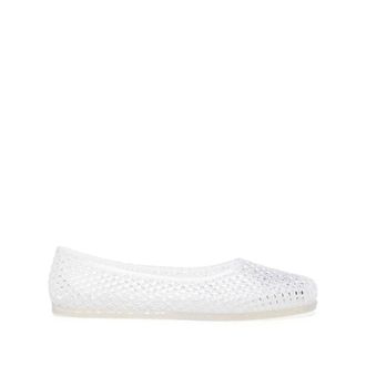 Ancient Greek Sandals Ballerinas, female, White, Size: 11 US Almond Toe Flat