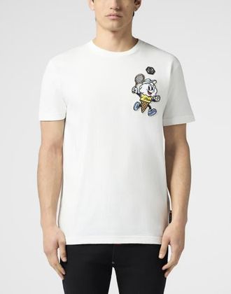 Philipp Plein Round Neck T-Shirt Gelato Monsters Men in Offwhite at Nordstrom, Size Xxx-Large