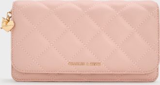 Charles & Keith Arrietty Quilted Wallet On Chain