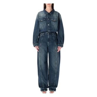 Haikure Jeans, Dames, Blauw, S, Denim, Amber Denim Jumpsuit
