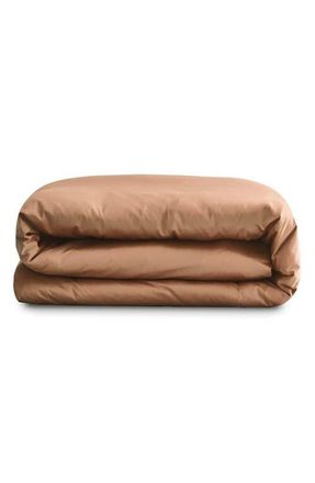 Sijo Sateen Duvet Cover in Clay at Nordstrom, Size King