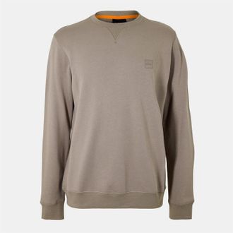 HUGO BOSS Heren Westart Premium Katoenen Sweatshirt met Crew Hals (Groen)