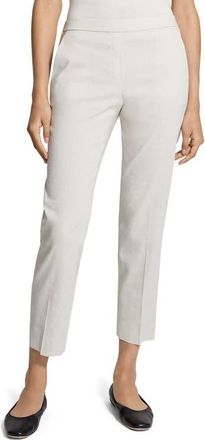 Theory Treeca Pull-On Pants in White Clay - Qa4 at Nordstrom, Size 12