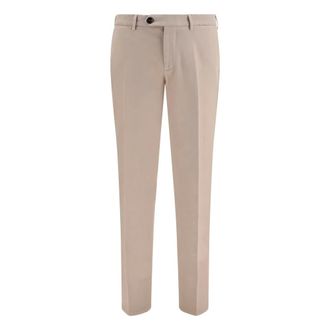 Brunello Cucinelli Geverfde katoenen broek - Heren - Broeken - Beige - Maat: 3XL Katoen