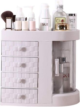 OEM 1 Caja De Almacenamiento Con Compartimentos, Tapa Antipolvo, Estante De Pared De 90&deg;, Para Oficina O Ba&ntilde;o