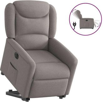 vidaXL Vidaxl - Sill&oacute;n El&eacute;ctrico Reclinable Elevable De Tela Gris Taupe