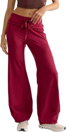 Free People FP Movement Quick Step Drawstring Flare Pants in Brick at Nordstrom, Size X-Large