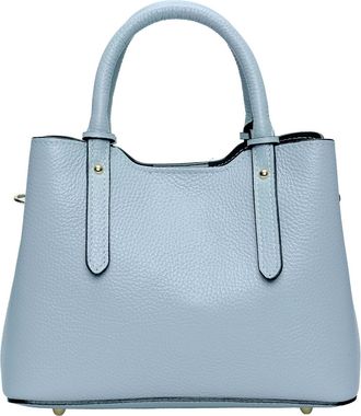 Anna Luchini Turquoise Rundleer Tas