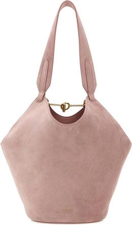 Khaite Mini Lotus Tote - Dames - Schoudertassen - Roze - ONE Size - Su&egrave;de - Tassen