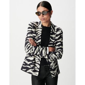 Ikks Recht gesneden blazer met dierenmotief