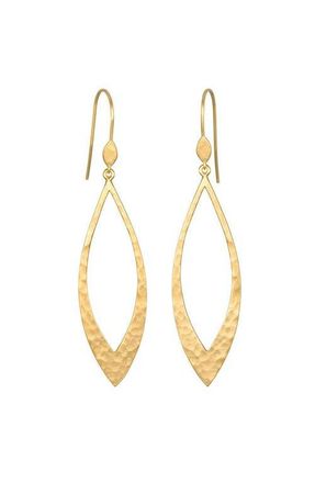 Satya Jewelry Emerging Beauty Gold Lotus Petal Earrings at Nordstrom