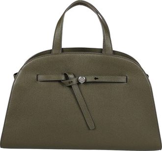 Tory Burch Romy Bauletto - Dames - Handtassen - Groen - ONE Size - Leer - Tassen