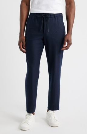 BOSS Perin Drawstring Pants in Dark Blue at Nordstrom, Size 30