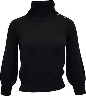 Co Co Turtleneck Sweater in Black Cashgora