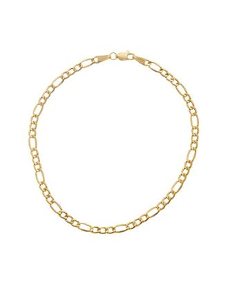 Italian Gold, Inc 10K 3.4Mm Semi-Solid Figaro Bracelet