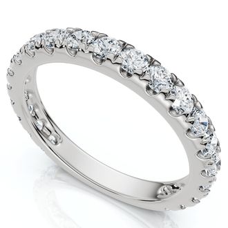 Pompeii3 84Ct Womens Diamond 3/4 Eternity Wedding Ring 14k Gold Lab Grown