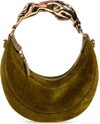 Chlo&eacute; Tassen, Dames, Groen, ONE Size, Leer, The Horse Small Velvet Bag