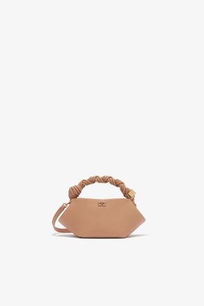 Ganni Tawny Birch Mini Bou Bag in Brown