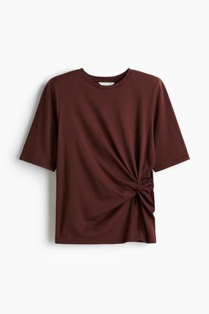 H&M T-Shirt mit Twistdetail - Red