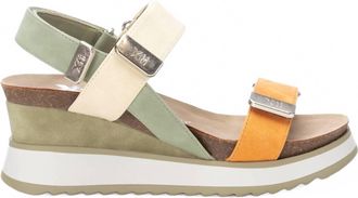 Xti Womens Wedge Strap Sandals In Khaki