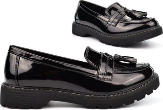 Generic Girls School Shoes Ladies Slip On Shoes Size 3 Womens Work Shoe Size 4 Ladies Slip On Shoe Womens Block Heel Block Heel Loafer Loafers Work Sizes 3-8 