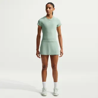Nike Womens Victory Dri-FIT Straight Tennis Skirt in Green | FD5574-006