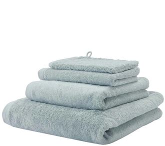 Aquanova Jacquard gewebtes Design Handtuch London Eisblau - in verschiedenen Gr&ouml;ssen