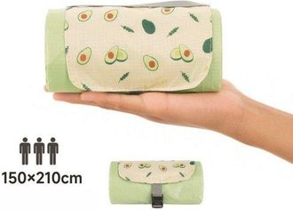OEM Manta De Picnic, Impermeable, Ultraligera Y Compacta, Manta Verde Para Exteriores, Acampadas, Playa Y Senderismo, Verde Oscuro, 150 X 210 Cm