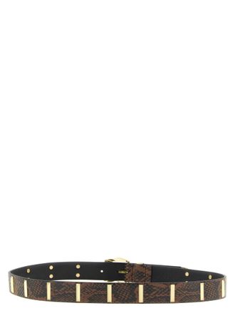Pinko Python Print Belt - brown